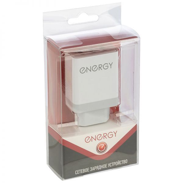 Сетевое зарядное устройство Energy ET-24, 3 USB, Q3.0, цвет - белый