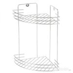 Полка угловая двухъярусная Vento 19*19*30 см хром