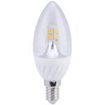 Лампа сд C37 4,0W 220V 4000K E14 проз.свеча (керамика) 98х37 Ecola candle  Premium
