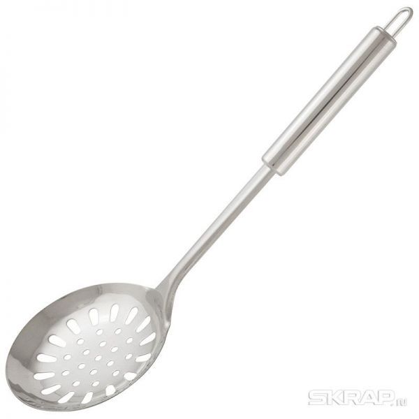 Шумовка из нержавеющей стали, NIMBUS, 33,5*11,2 см, овальная ручка с подвесом