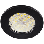 Светильник MR16 DL90 GU5.3 встр. плоский черный матовый 30x80 (кd74) Ecola Light (упаковка 2шт)
