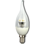Лампа сд C37 4,2W 220V 2700К E14 проз.свеча на ветру(композит) 118х37 Ecola candle