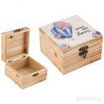 Шкатулка "Воздушный шар", дерево, 12х12х8см